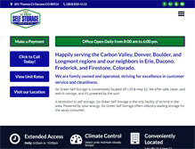 Tablet Screenshot of gogreenselfstorage.com